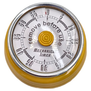 SHIMOYAMA 霜山 不銹鋼磁吸計時器  黃色  1個