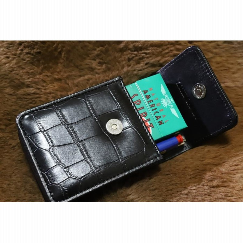 シガレットケース クロコマグネット ブラック レディース 人気 ブランド シガレットポーチ たばこポーチ 箱すっぽりタイプ たばこケース 黒 かわいい 通販 Lineポイント最大get Lineショッピング