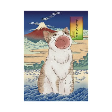 POPCAT 《浮世繪》迷因藝術海報【直送日本】