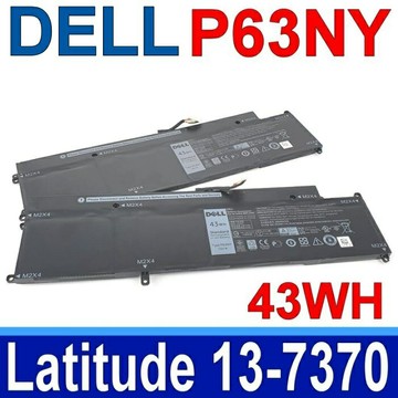戴爾 DELL P63NY 原廠電池 43WH 通用 0WY7CG WY7CG XCNR3 MH25J P63NY 4H34M N3KPR Latitude 13 7370 Latitude 13 7370 Latitude 13 E7370