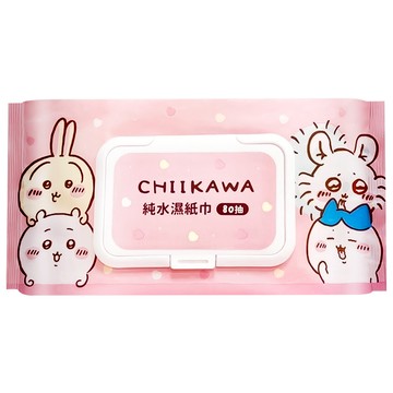 吉伊卡哇純水濕紙巾 80抽