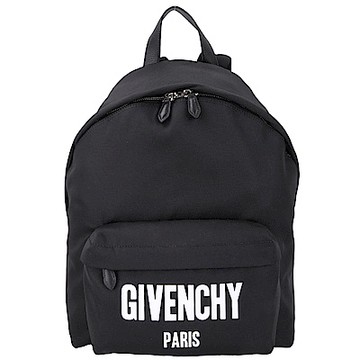 GIVENCHY Logomania 字母尼龍後背包(黑色)