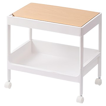 小麥購物 木質收納推車 一般款 L717  2層  白色