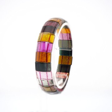 寶麗金珠寶-天然彩色碧璽手排