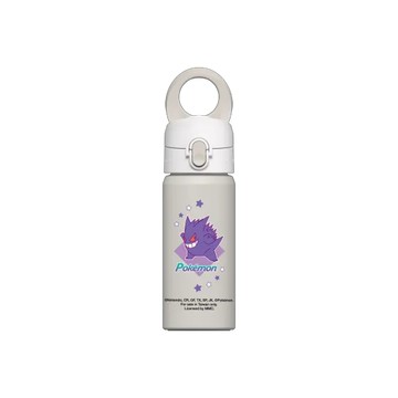 磁吸水壺 AquaStand 不鏽鋼 480cc - 無吸管 貝殼灰 - 寶可夢 Pokemon - 多彩系列-耿鬼