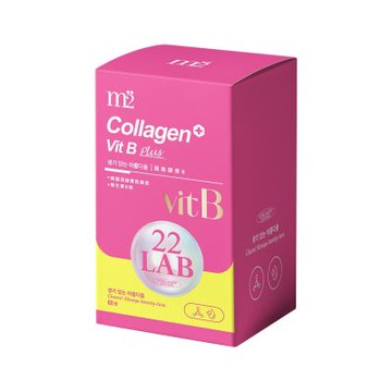 m2 美度 22LAB超能膠原B群糖衣錠 60錠/盒x1