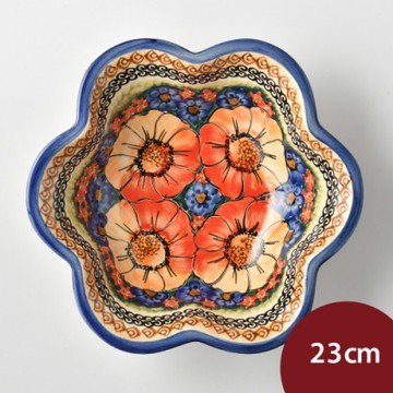 波蘭陶 滿城絕艷系列 花型深盤 23cm 波蘭手工製