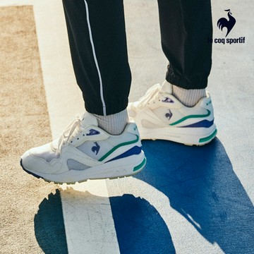 【LE COQ SPORTIF 法國公雞】LCS R806運動鞋 休閒鞋 女鞋-白/紫色LJR7320622