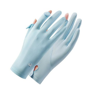 🧤【冰絲透氣防紫外線手套】夏季薄款開車專用 防滑防曬 手背防護 台灣出貨