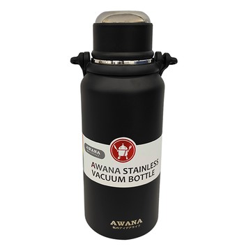 AWANA 手提彈蓋保溫瓶 AN-1200 9.8 x 30cm  黑色  1.2L  1個
