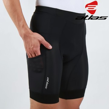 ATLAS亞特力士 男經編口袋五分車褲【黑色】S-745