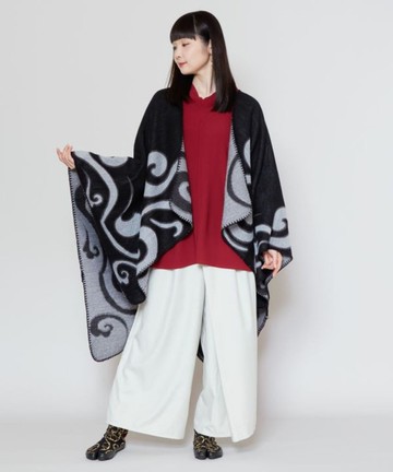 【熱門預購】雲風圖樣大判披肩 (3色) 7CSP4301