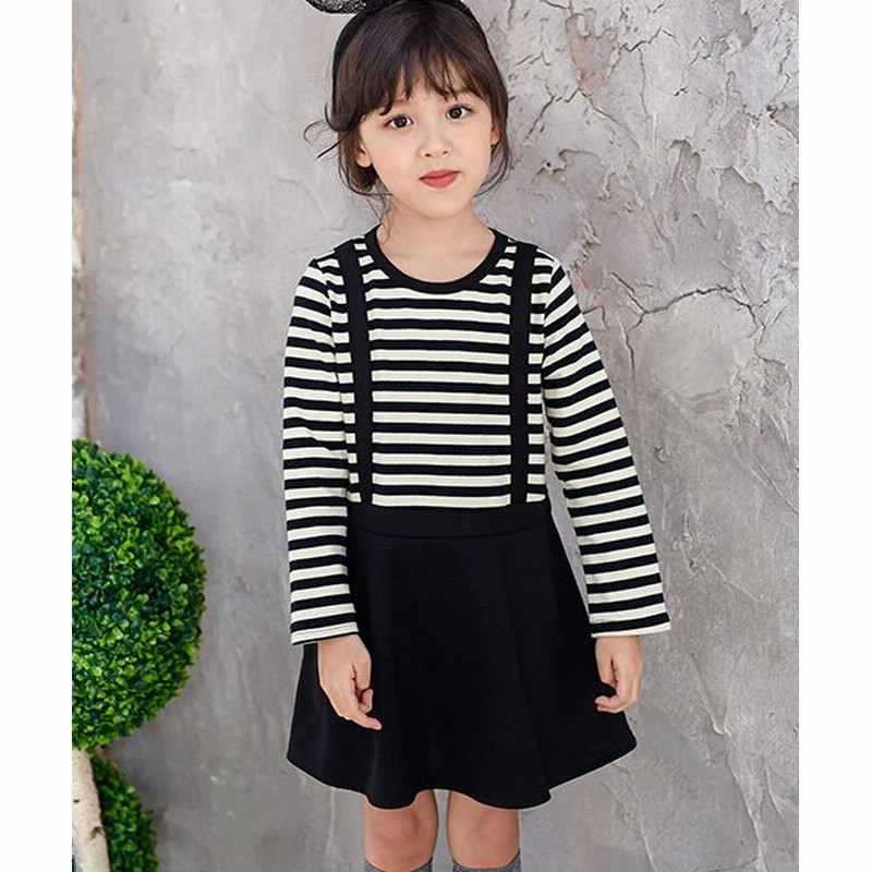 子供服ビー サスペンダーサス付きドッキング ボーダー柄ワンピース キッズ その他 1cm 子供服bee 通販 Lineポイント最大get Lineショッピング