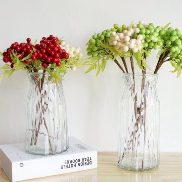 仿真漿果支 Lmdec假花仿真花小清新裝飾花藝假果枝插花