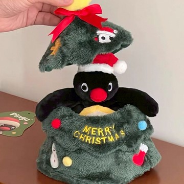 PINGU 聖誕樹公仔 玩偶 生日禮物 送禮 企鵝家族