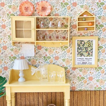 bjd 娃屋家具小布6分壁櫥吊柜玄關廚房置物壁柜12分微縮杯架ob11