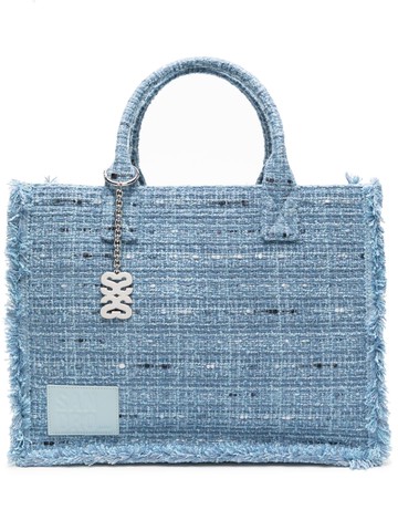 SANDRO - Kasbah tweed tote bag - women - Fabric - One Size - Blue