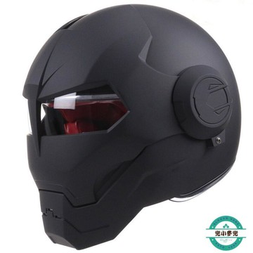 【台灣出貨免運】安全帽 摩託車頭盔 鋼鐵俠全盔 復古式哈雷變形金剛揭面盔 個性炫酷