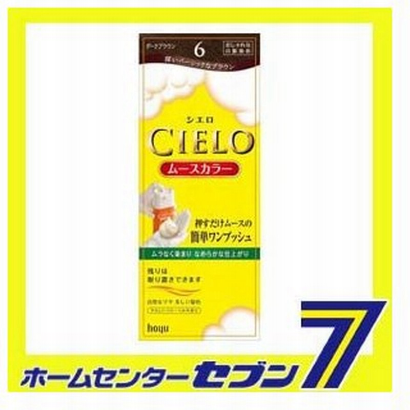 ホーユー シエロ ムースカラー 6 ダークブラウン 50g 50g ホーユー シエロ ヘアカラー 白髪染め Cielo 女性用 ヘアカラーリング剤 通販 Lineポイント最大0 5 Get Lineショッピング