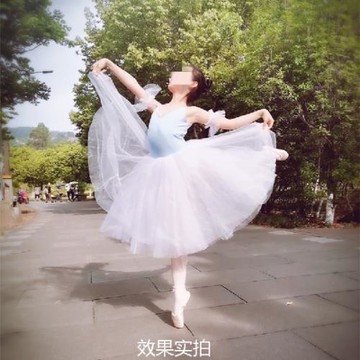 兒童芭蕾舞演出服長款紗裙小天鵝舞蹈服芭蕾舞蓬蓬紗裙藝術寫真