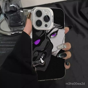 卡通鬼麵少女 防摔 適用蘋果iPhonexs 8p i11 i12 13 14 15 16promax手機殼