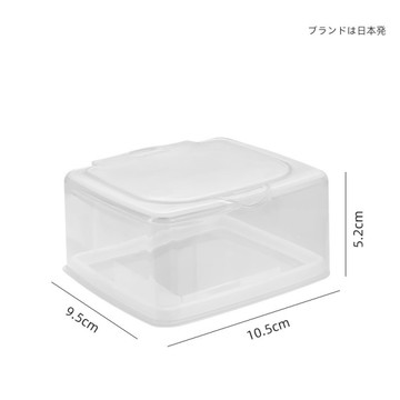 單格-按壓彈蓋收納盒 小方盒文具盒名片盒卡片盒飾品盒零件盒透明盒收納盒儲物盒有蓋收納盒