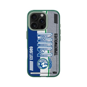 iPhone 16 Pro Clear 憂墨綠 - NBA - 復古球員卡-明尼蘇達灰狼 Minnesota Timberwolves - Vintage Card