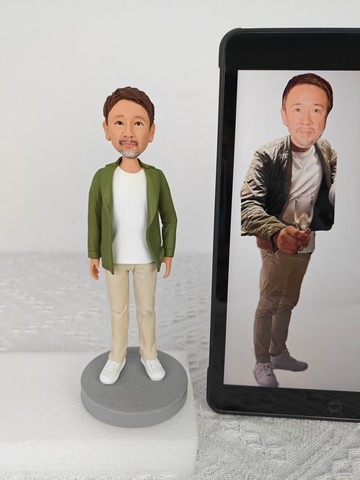 父親 爺爺 長輩 生日禮物訂製 客製化 人偶 公仔 似颜绘 照片擺飾