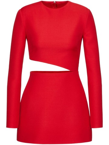 Valentino Garavani - Crepe Couture short dress - women - Silk/Virgin Wool/Elastane/Viscose - 42 - Red