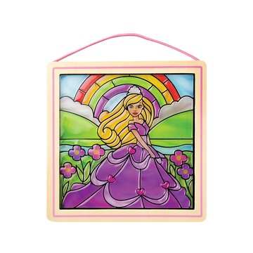 Melissa&Doug 瑪莉莎 彩繪水晶壁貼 4歲以上  36 x 25cm  公主