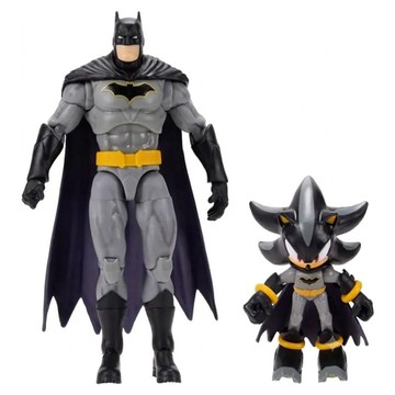 jakks PACIFIC 音速小子 x DC 聯名系列 英雄聯手出擊公仔 鋼骨/蝙蝠俠/超人 隨機出貨 2件組  1套