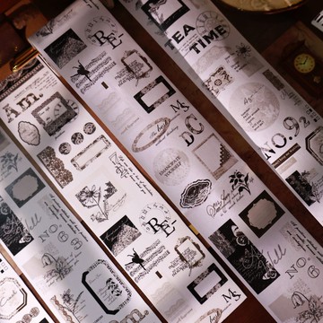 壹洱文創第14期新品【蕾絲夜語】和紙膠帶打底蕾絲手賬PET切模