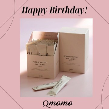 【Qmomo】祝 獅子座 生日快樂❤｜波波挺你雙重膠原蛋白