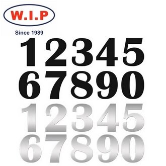 【W.I.P】數字牌 0~9 黑 台灣製 /個 NO.030【APP滿額下單10%點數(單一帳號最高5000點)】1/31止