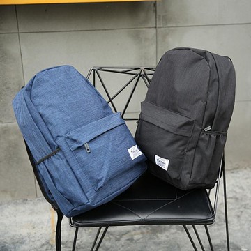 原創男女後背包純色百搭學生書包英倫學院風休閒旅行背包帆布WY【萬聖夜來臨】