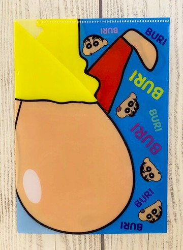 【震撼精品百貨】蠟筆小新_Crayon Shin-chan~蠟筆小新B5資料夾/文件夾-屁屁*50382