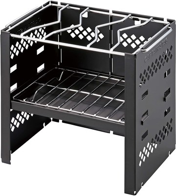 日本代購 空運 CAPTAIN STAG 鹿牌 ‎UG-72 折疊式 烤肉架 B5型 焚火台 烤肉爐 3段調整 附收納袋