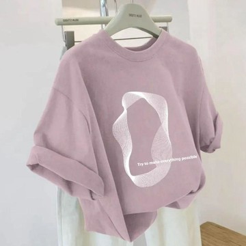 【雅韻衣櫥】品牌外貿剪標尾單專櫃撤回~純棉簡約上衣韓系短袖T恤高級感百搭女