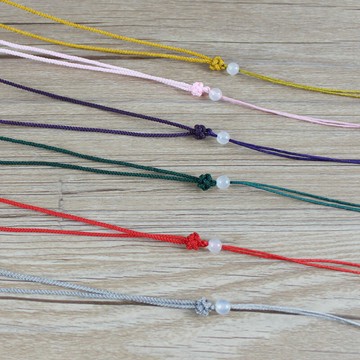 手工DIY精編文藝復古掛繩吊墜掛繩項鏈繩小曼波紐扣項鏈繩民族風