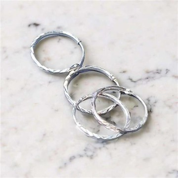 【摩達客】純銀素圈耳環耳飾耳針耳環