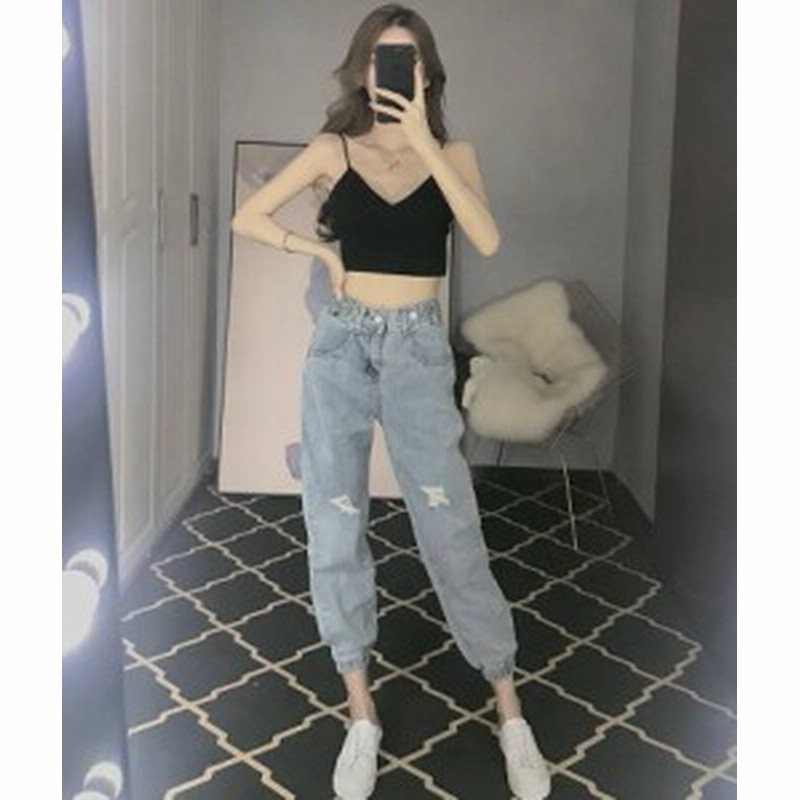 デニム 新作 デニムパンツ レディース パンツ デニム デニムパンツハイウエスト ジョガーパンツ レディースデニムジョガーパンツ ダメー 通販 Lineポイント最大4 0 Get Lineショッピング