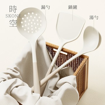 不沾鍋廚具 硅膠厨具 矽膠廚具 抗菌矽膠廚具【時空優品】矽膠鍋鏟 煎鏟 湯勺 烘焙料理 廚房用具 食品級 耐高溫 不沾鍋