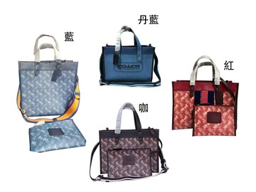 ~雪黛屋~COACH 方包中容量國際正版保證進口防水防刮皮革品卡購證塵套提袋等候10-15日C893551