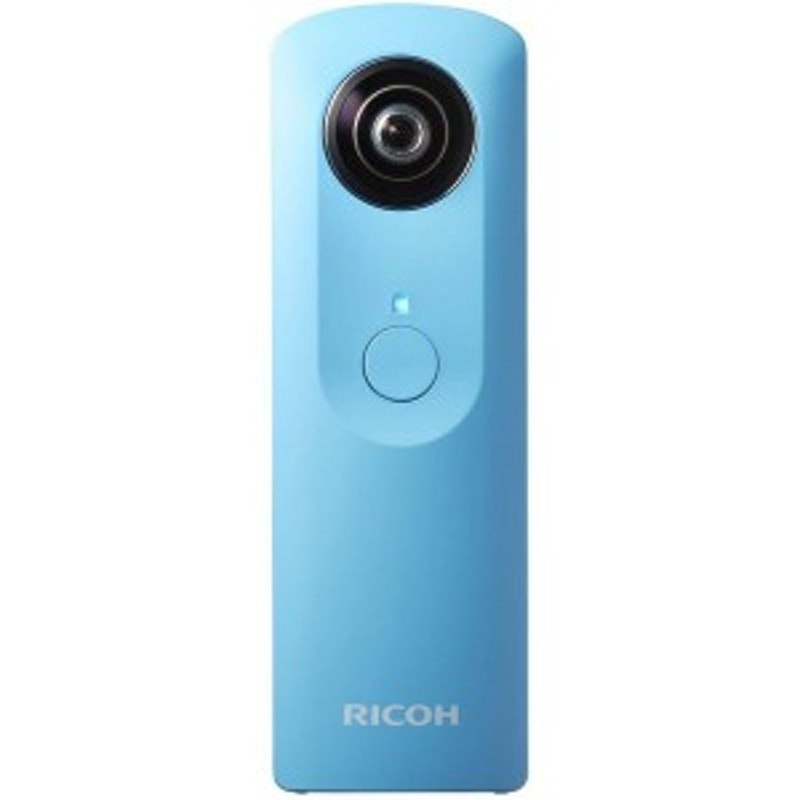 リコー RICOH THETA m15 ブルー 全天球 360度カメラ SDカード付き 中古 ...