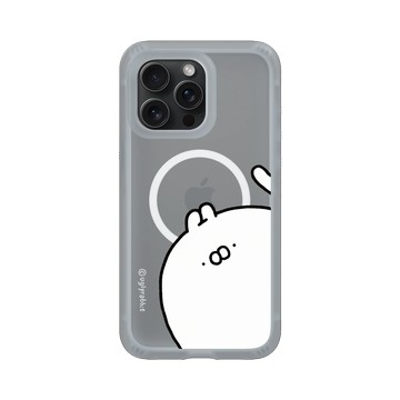 iPhone 15 Pro Max AirX 流變灰 - Ugly Rabbit 醜白兔 - 大臉經典款