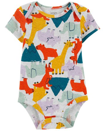 Baby Animals Short-Sleeve Bodysuit