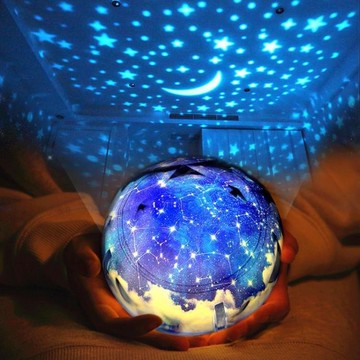 星空投影燈 浪漫旋轉星空燈投影儀臥室夢幻創意小夜燈滿天星星兒童睡眠 限時折扣