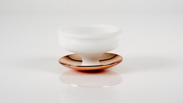 多功能收電缐納器 - 白色+鍍銅色