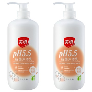 美琪 PH5.5 抗菌沐浴乳 輕柔果香  1L  2瓶