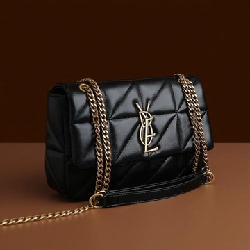 法國MKBM輕奢真皮女包新款時尚百搭洋氣大容量單肩斜挎菱格小方包